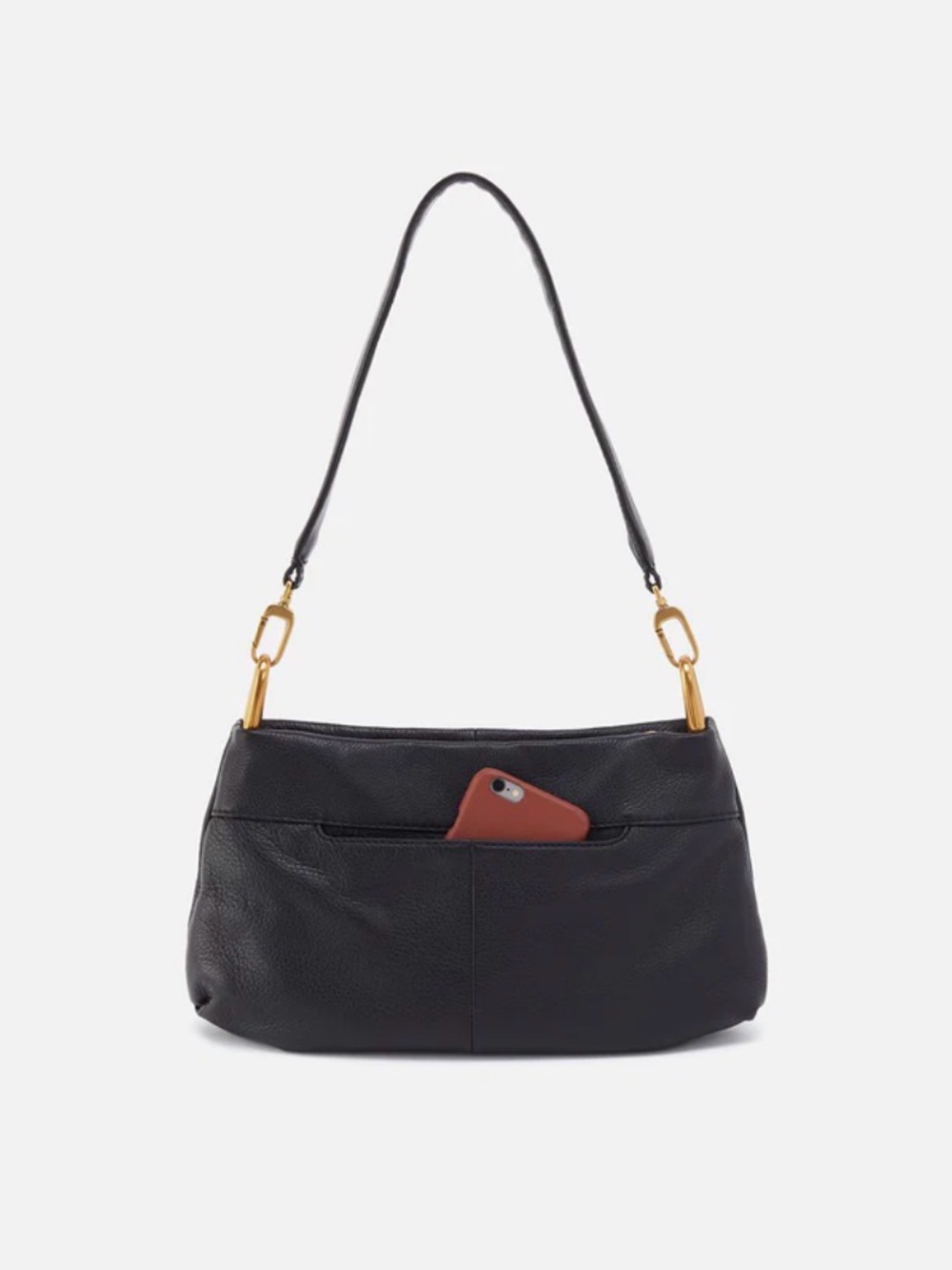 Hobo Black Leather Advanced Shoulder Crossbody Bag - Picture 10 of 10